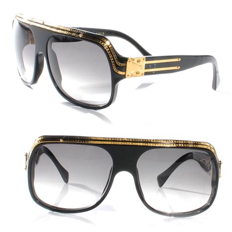 lv black and gold sunglasses|lv sunglasses millionaire.